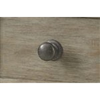 Simple and Elegant Antique Pewter Knobs Keep Pieces Looking Clean and Sophisticated